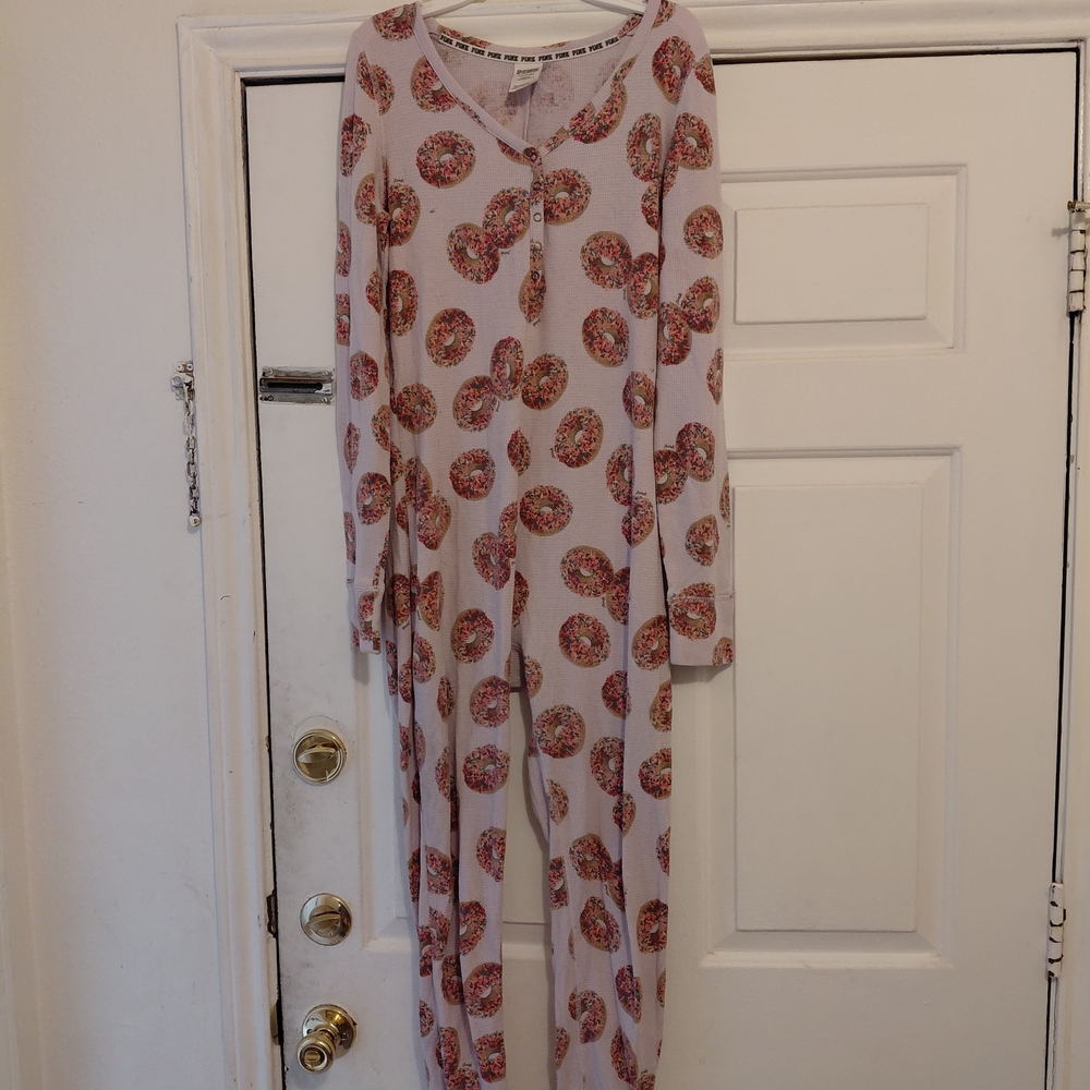 PINK Victoria's Secret Pajama with Donut Design